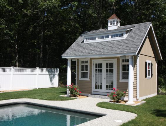 Amish Built Pool Houses, Pavilions Garages &amp; Sheds ...